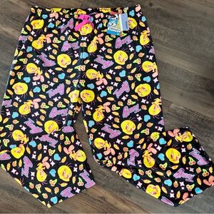 Looney Toons Women’s 3X Pajama Bottoms Tweety Bird Sleepwear Lounge Pants NEW